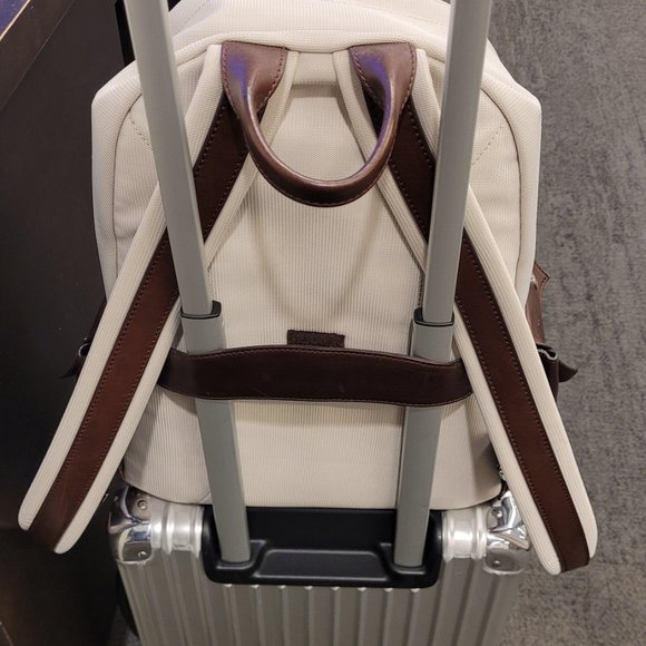 Brunello Cucinelli White Canvas Backpack